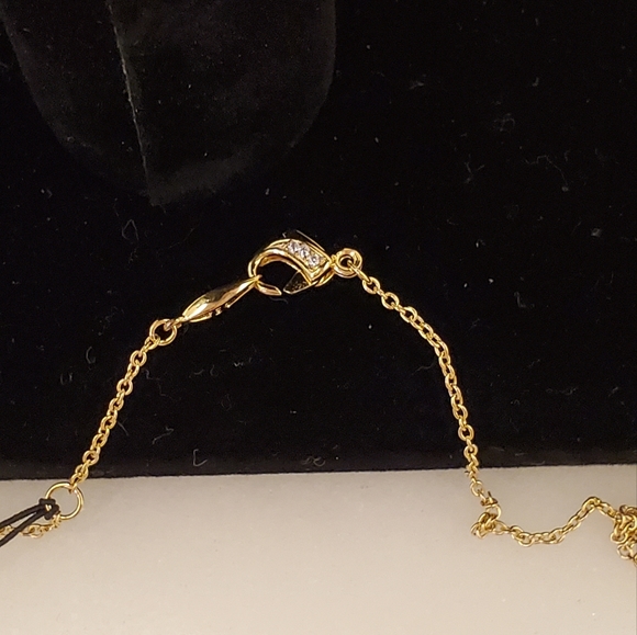 Nadri Rainbow CZ Bar Pendant Necklace, Multi-color, Gold-tone, NWT, LGBTQ+ - Picture 6 of 6